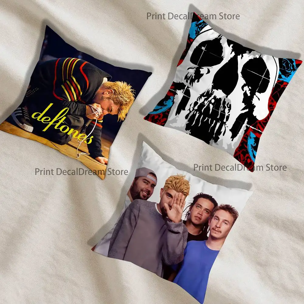 

D-Deftones Pillow Case For Sofa Decor Car Office Room Printing Cushion Cover Decorations and Protector