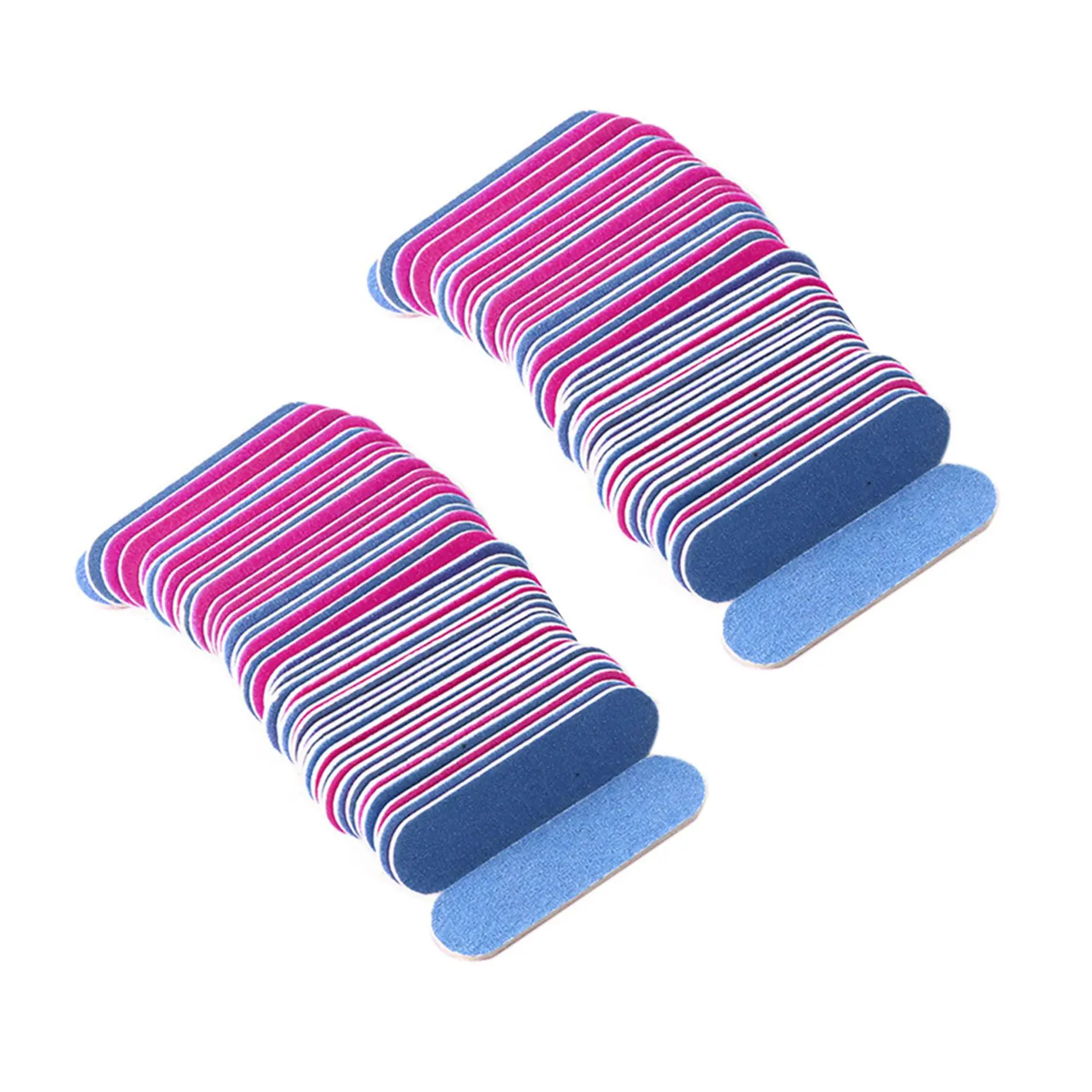 200 قطعة من مبرد الأظافر مزدوج اللون خشبي عازلة صغيرة الرملي 180/240 أدوات مانيكير للاستعمال مرة واحدة