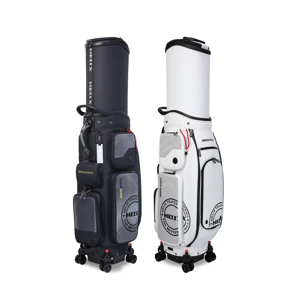 Helix Retractable Golf Bag with Wheels Easy for Travelling