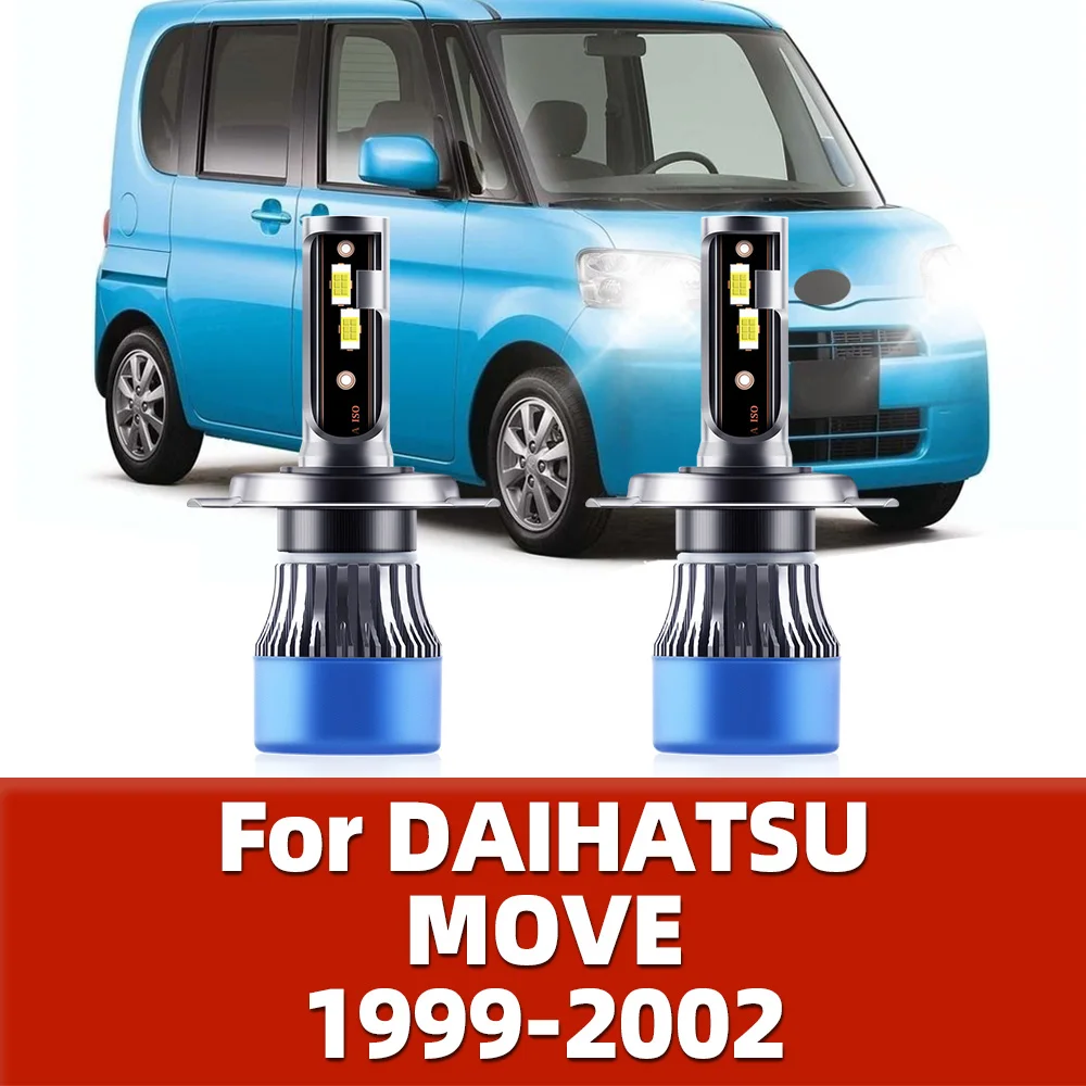 LED 15000LM Car Headlights Bulbs 110W Lights H4 Hi-Low Beam High Brightness CSP Diode 12V For DAIHATSU MOVE 1999 2000 2001 2002