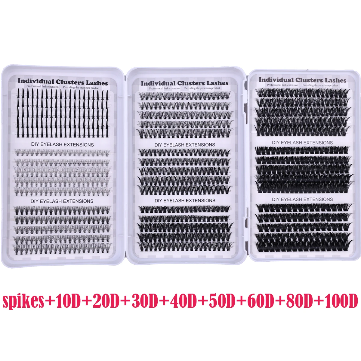 90 Reihen 780 Wimpern 10-18mm Bottom Spikey 10-200P Manga DIY Wimpernbuch Wimperncluster-Set Einzelwimpernverlängerungen Großhandel – Detail 17