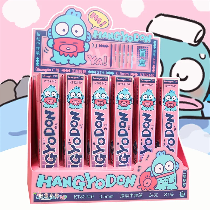 

24pcs/ лот Kawaii Sanrio Hangyodon пресса гель Пен мило 0,5 мм черные чернила подпись ручки рекламные подарки офис школьные принадлежности