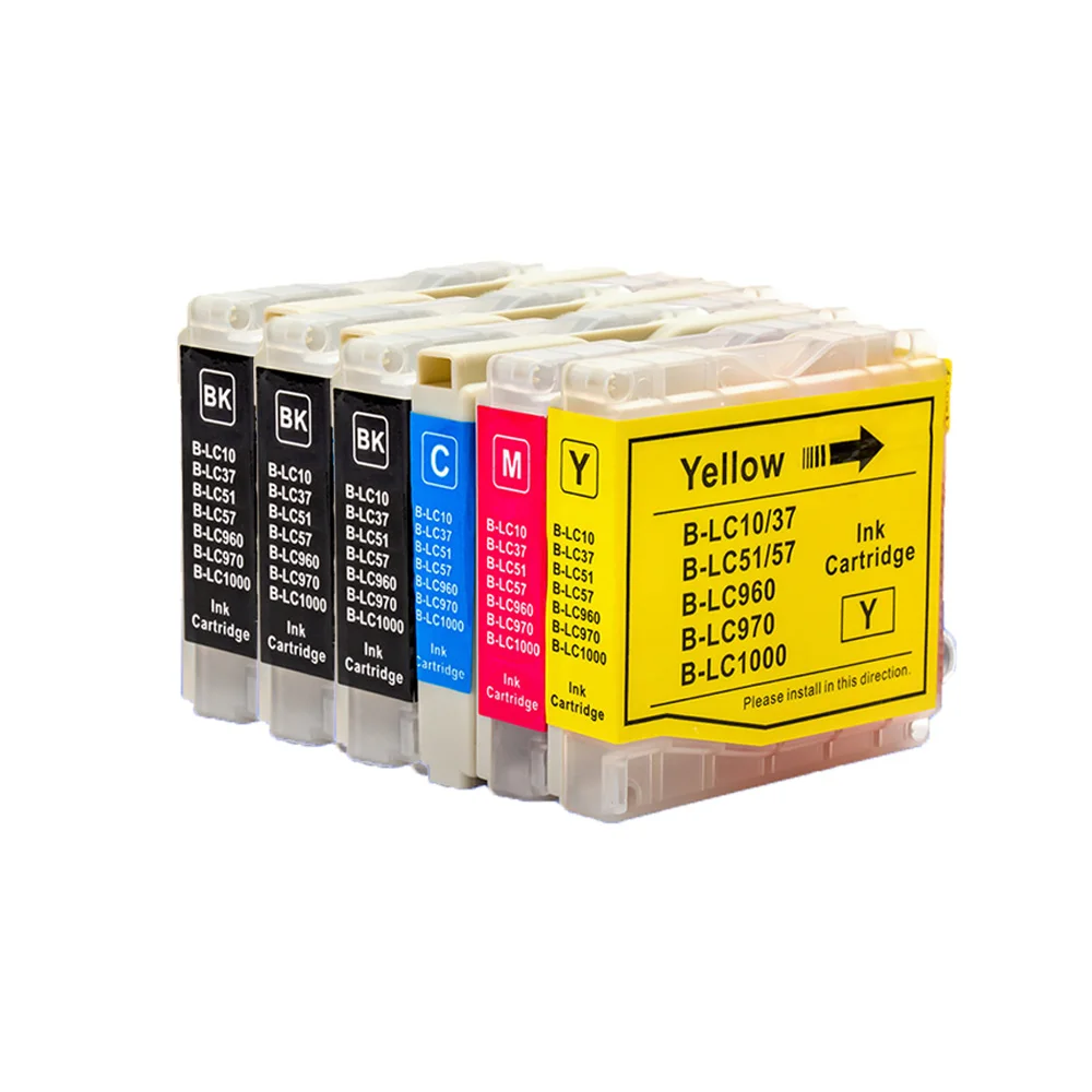 LC10 LC37 LC51 LC57 LC960 LC970 LC1000 Ink Cartridge For Brother DCP-130C DCP-135C MFC-235C MFC-240C 750CN 750CW 465CN