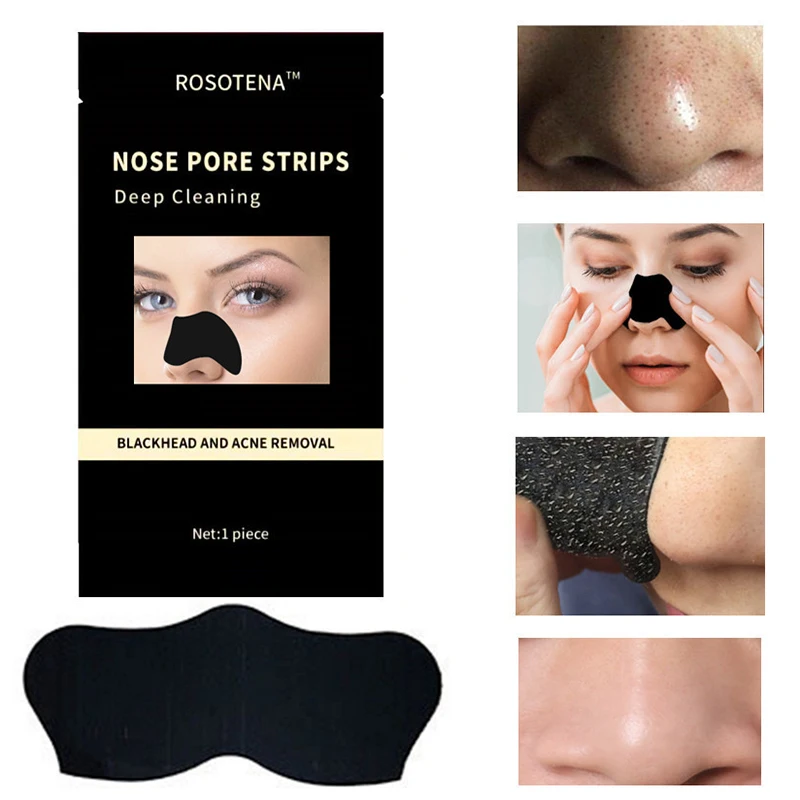 1/5/10Pcs Unisex Nose Blackhead Remove Mask Peel Nasal Strips Deep Cleansing Shrink Pore Face Pimples Remove Sticker Patch