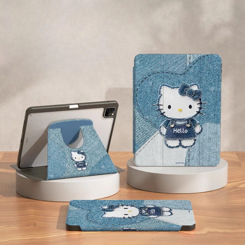 حافظة هالو كيتي لجهاز iPad ipad Air 4 5 10.9in M2 M3 Pro 4 5 6 12.9in M4 حافظة واقية Ipad 8/9/10 10.2in A16 11in غطاء لوحي #1