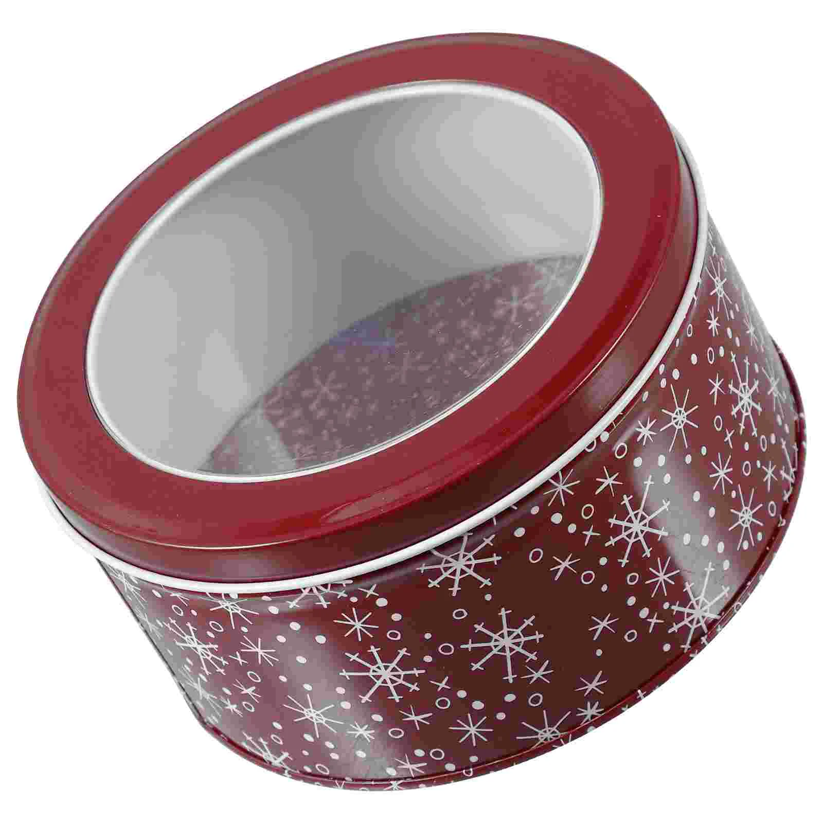 

Christmas Tin Box Candy Jar Cookie Boxes Biscuit Containers Tins Xmas Storage Holder