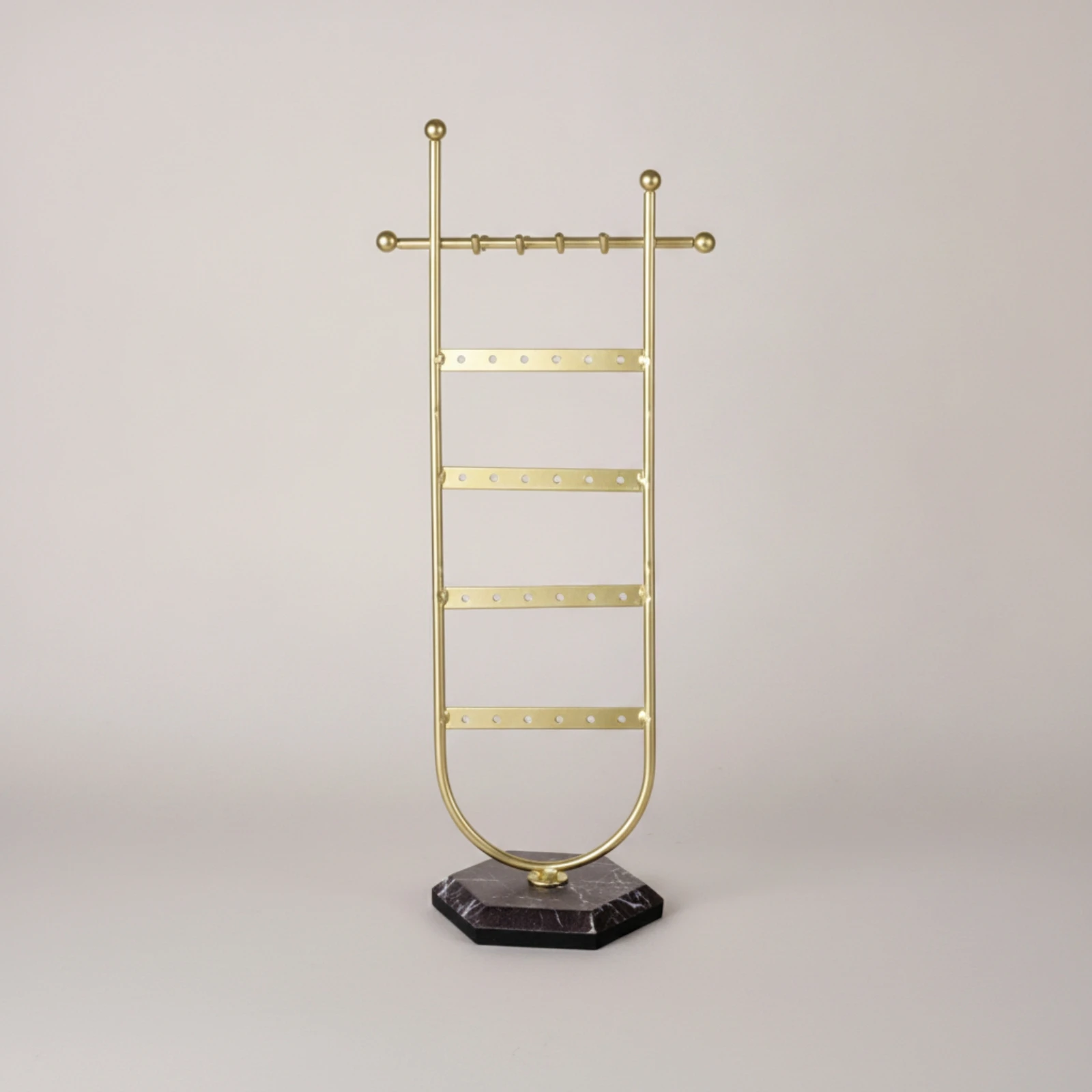 Jewelry Organizer Minimalist Jewelry Stand with Base Earring Rack Sturdy Necklace Hanger Modern for Women, Vanity, Dresser
