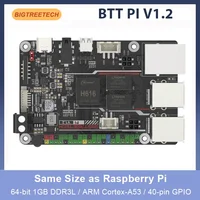 Placa BIGTREETECH BTT PI V1.2 Quad Core Cortex-A53 2,4G WiFi 40Pin GPIO VS Raspberry PI 3B naranja Pi para impresora 3D Klipper DIY