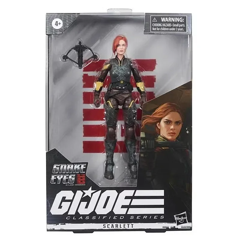 Hasbro 6-inch Special Forces Handmade Red Headed Girl Snake Eye Origins Scarlett Akiko Action Figure Model Toys Gifts