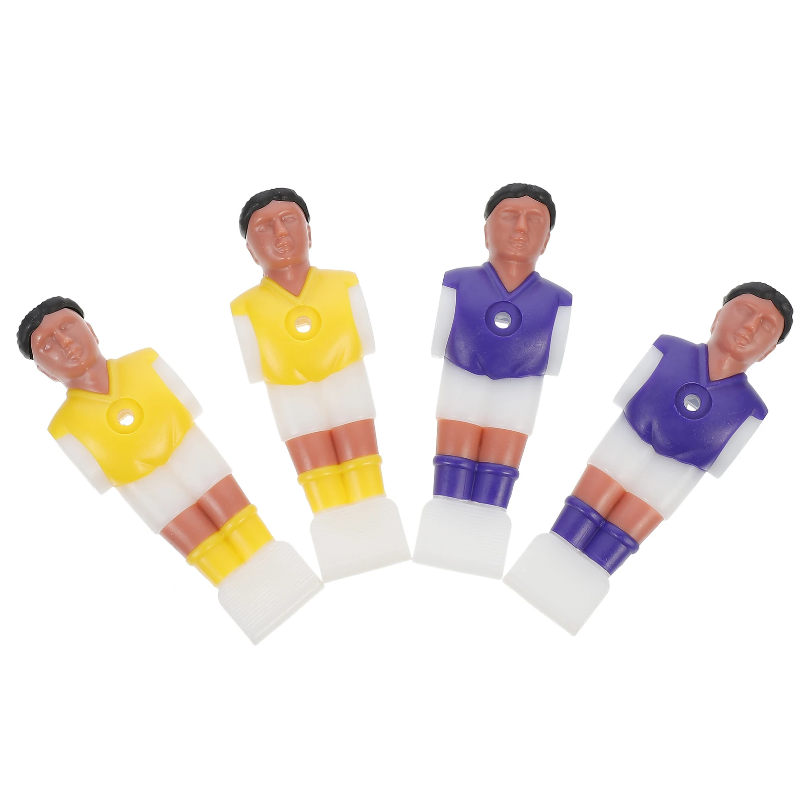 

4 Pcs Football on The Table Man Rod Small Soccer Men Player Foosball Parts Foosballs Replacements Child