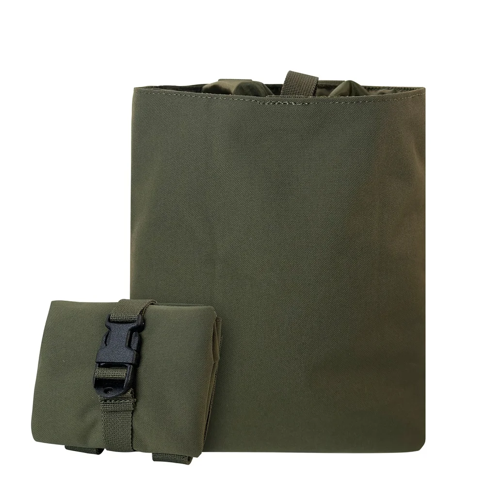 Caça dobrável Reciclagem Bag, Nylon Bolsa exterior, Molle Webbing, armazenamento extra, 500D