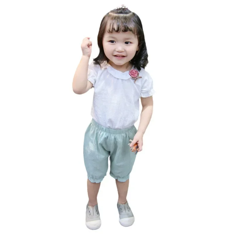 

New Summer Fashion Baby Girl Clothes Suit Children T-Shirt Shorts 2Pcs/Set Kids Outfits Toddler Casual Costume Infant Sportswear