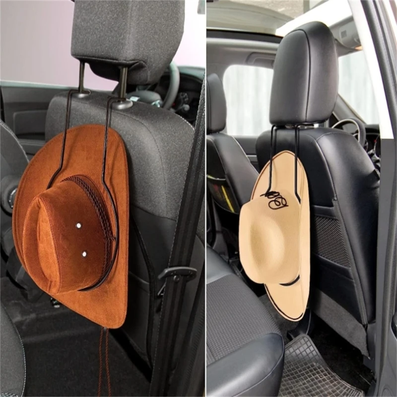 Car Mounted Cowboy Hat Holder Car Storage Hat Rack Hat Hook Coat Hanger Rack New Dropship