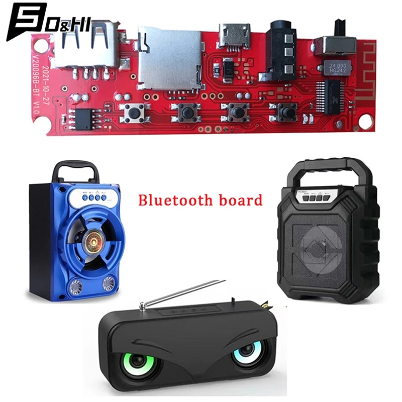 Многофункциональная плата Bluetooth аудио печатная плата модуль Bluetooth Плата усилителя DIY модуль Bluetooth функциональный фонарь