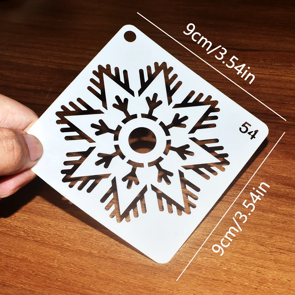 56pcs Hollow Flower & Mandala Design, Art Painting Stencils, -Reusable & Washable PET Plastic Templates for Painting Rocks Wood