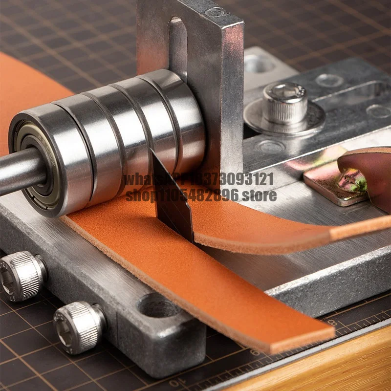 DIY leather goods cutting machine, shoulder strap cutting, belt strip cutting, slitting machine set, belt splitting and cutting
