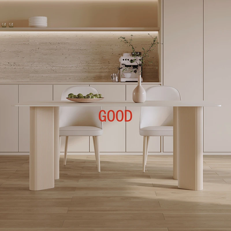 Обеденный стол White Rock Plate, современный простой роскошный журнальный обеденный стол, квадратный обеденный стол для родителей, мебельная мебель ZT50DT