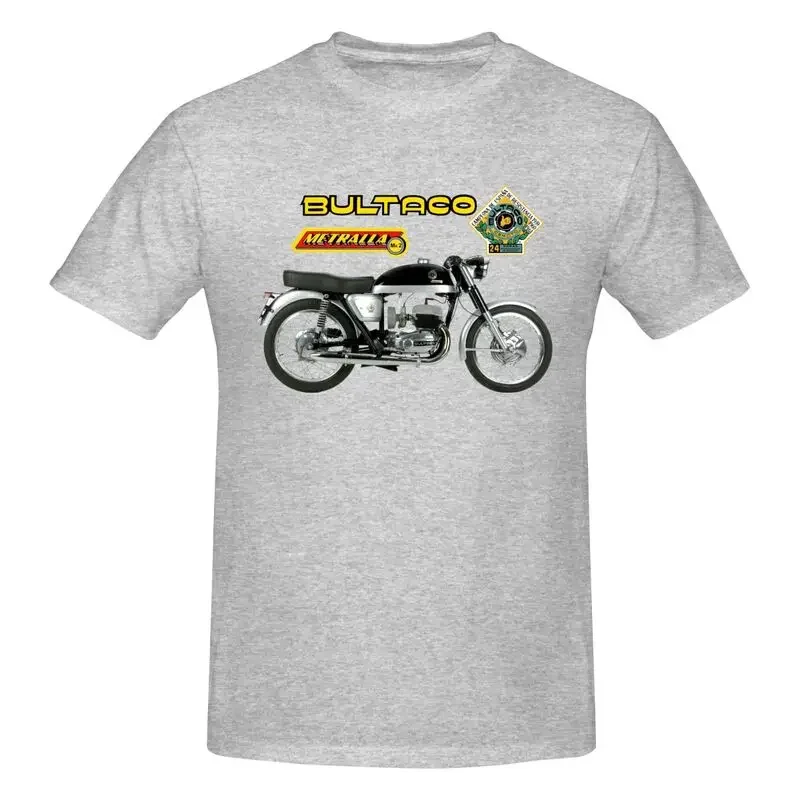 Camiseta de motocicleta Bultaco Metralla Mk2, camiseta fresca, tendencia Natural, cómoda