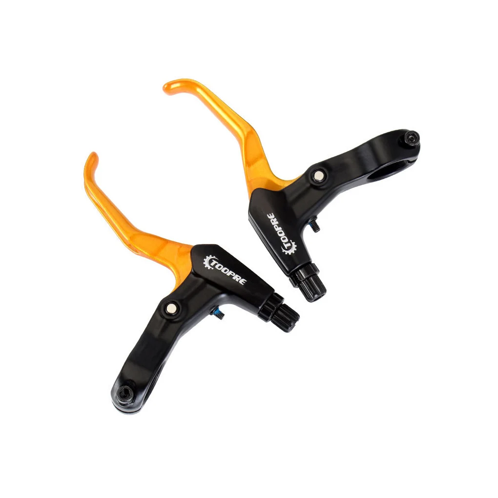 

2 шт. велосипедные тормозные рычаги, руль MTB, складные ручки для горного велосипеда, алюминиевый сплав, легкая велосипедная роспись