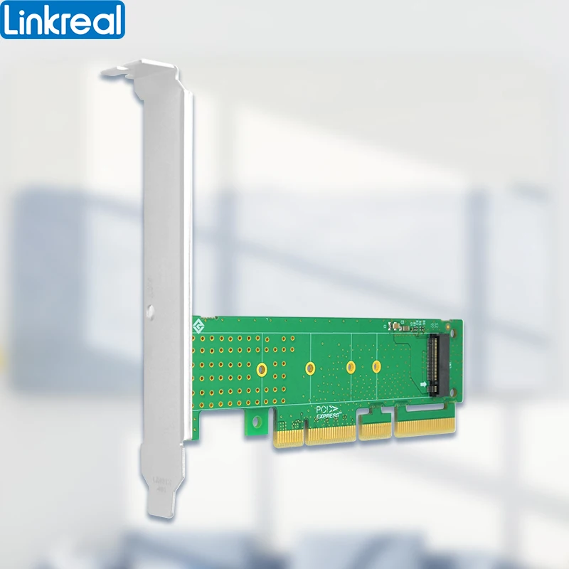 Linkreal M.2 NVMe NGFF M Key to PCIe x4 Adapter support M.2 in Size 2230, 2242, 2260, 2280 and 22110mm-LRNV9511-G2