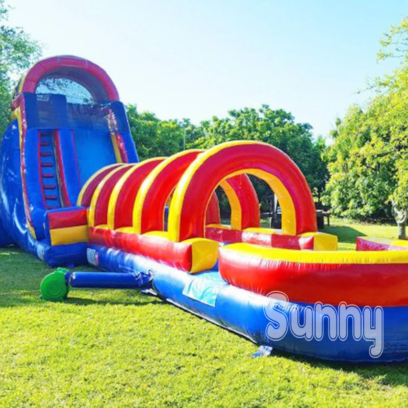 Commercial Kids Slip Pool Jumping Castle Waterslide Bouncer Combos Bounce House Inflatable Water Slide