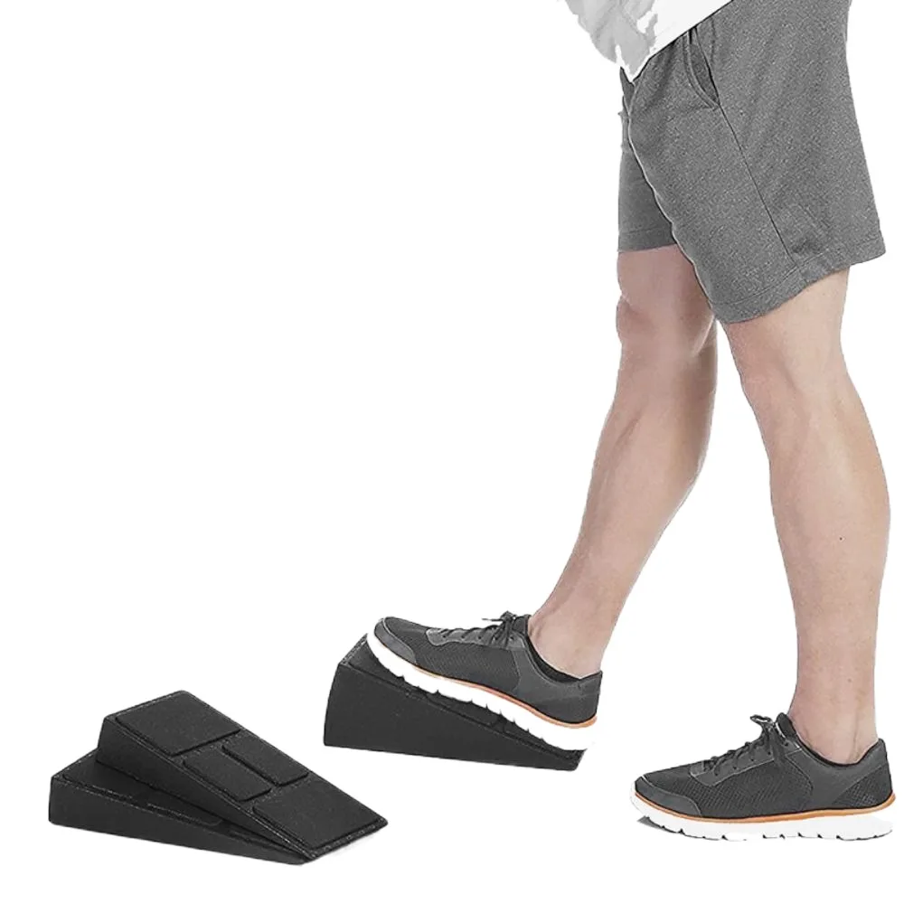 العجل نقالة منحدر اليوغا إسفين تمتد مائل لوحات قابل للتعديل مائل اليوغا إسفين كتلة عدم الانزلاق الساق التدريب اللياقة البدنية منحدر اللياقة البدنية #5