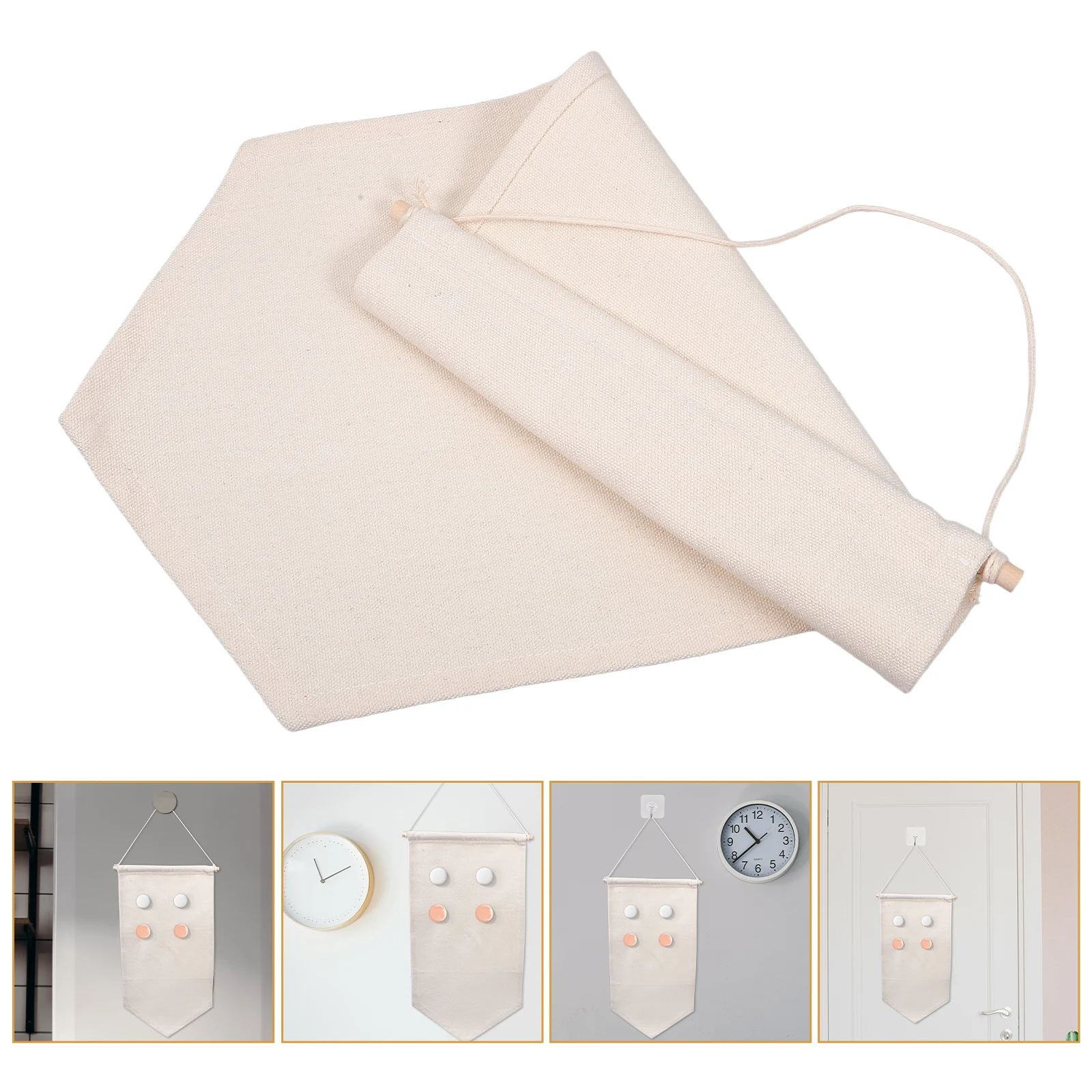 

1pcs Hanging Canvas Storage Banner Large Capacity Reusable For Enamel Pins Badges Brooches Medal Holder Board Collection