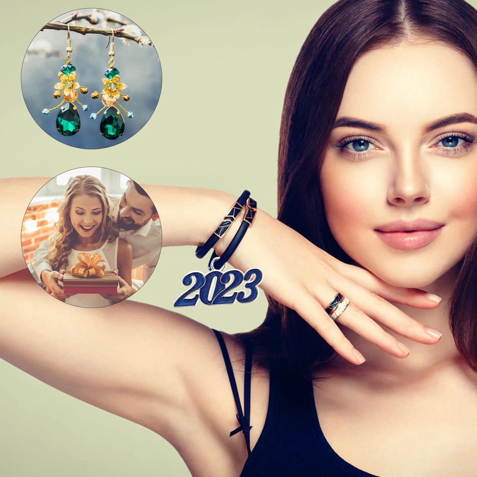

25 Pcs Colorful Digital Pendant Charm Necklace Jewelry Charms Christmas for Keychain Cute Making Alloy Necklaces Miss