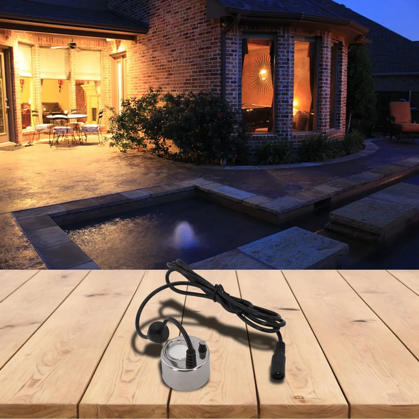 Balcony garden mist sprayer humidifier stainless steel material DC 24v input voltage maximum evaporation 350ml/h