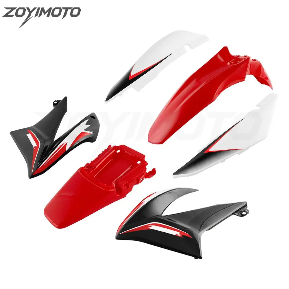 For Honda XR150L Dirt Bike Full Body Plastics Fairing Kit Fender Side Cover Fuel Tank Shield Headlight Replacement