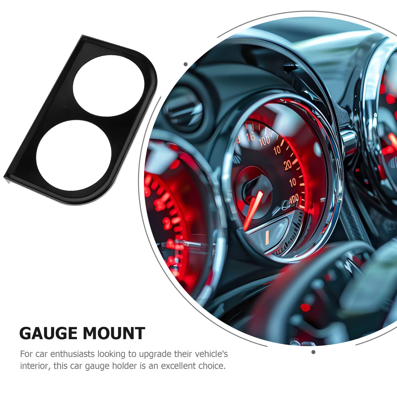 

Car Dashboard Gauge Mount Holder 52MM Double Hole Instrument Rack For Gauges Meter PanelBracket