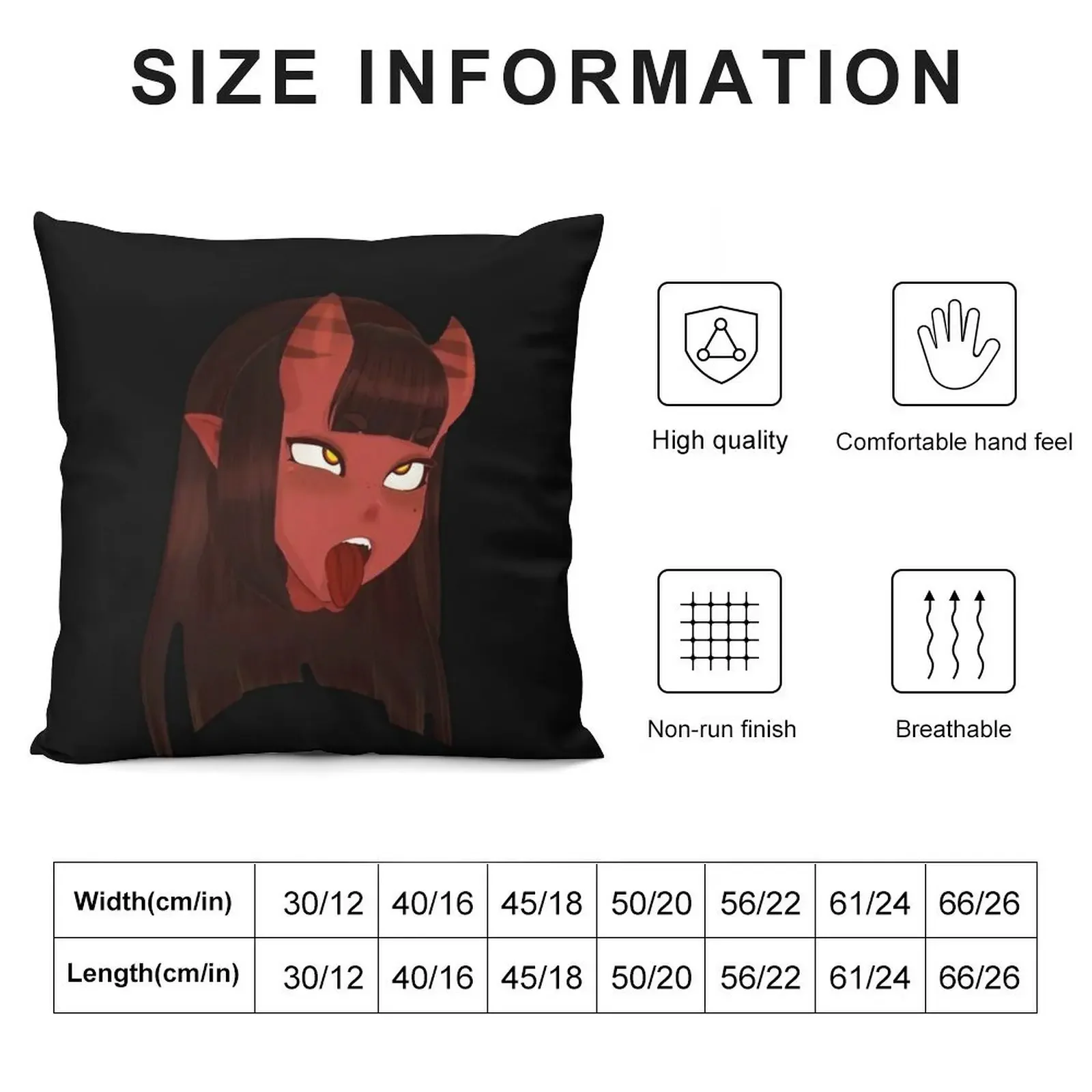 Meru the succubus faces Throw Pillow bed pillows Couch Cushions Sofa Covers For Living Room pillow