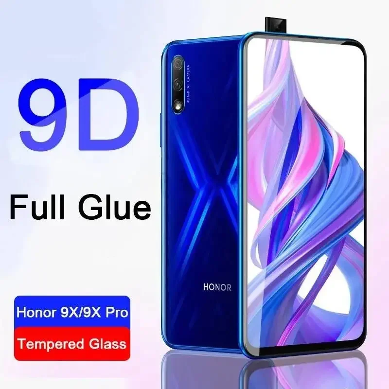 9D Full Glued Tempered Glass For Huawei Screen Protector On 9X Pro Honor9 Honor9x Honor 9 X Protective Film