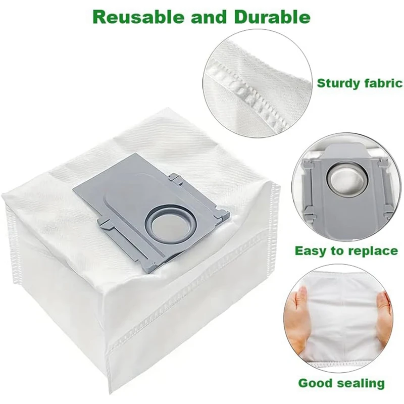 16แพ็คถุงเก็บฝุ่นสําหรับRoborock Q Revo Robot, Qrevo Maxv, S8 Max Ultra, S8 Maxv Ultraหุ่นยนต์ถุงสูญญากาศเปลี่ยนชิ้นส่วน