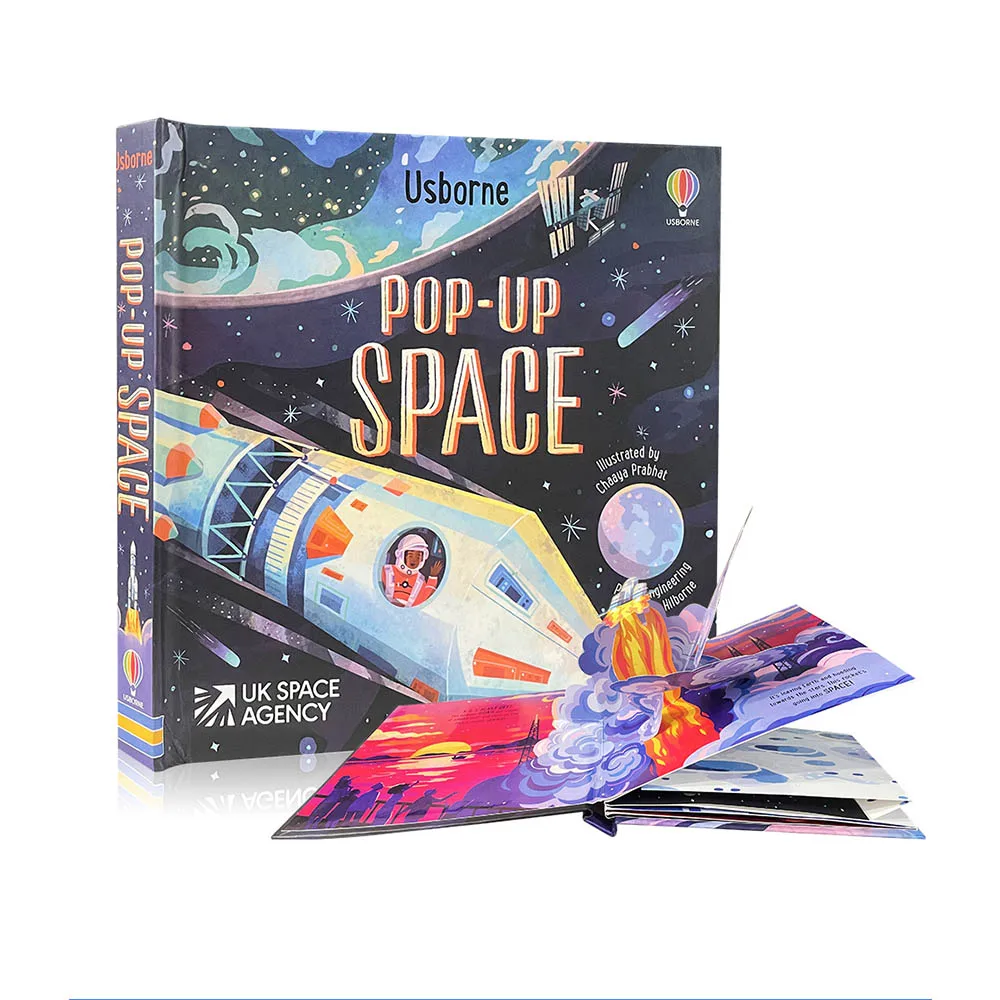 Usborne Pop Up Space English 3D Flap Picture Books for Kids Reading Activity Learning Book Montessori Materials