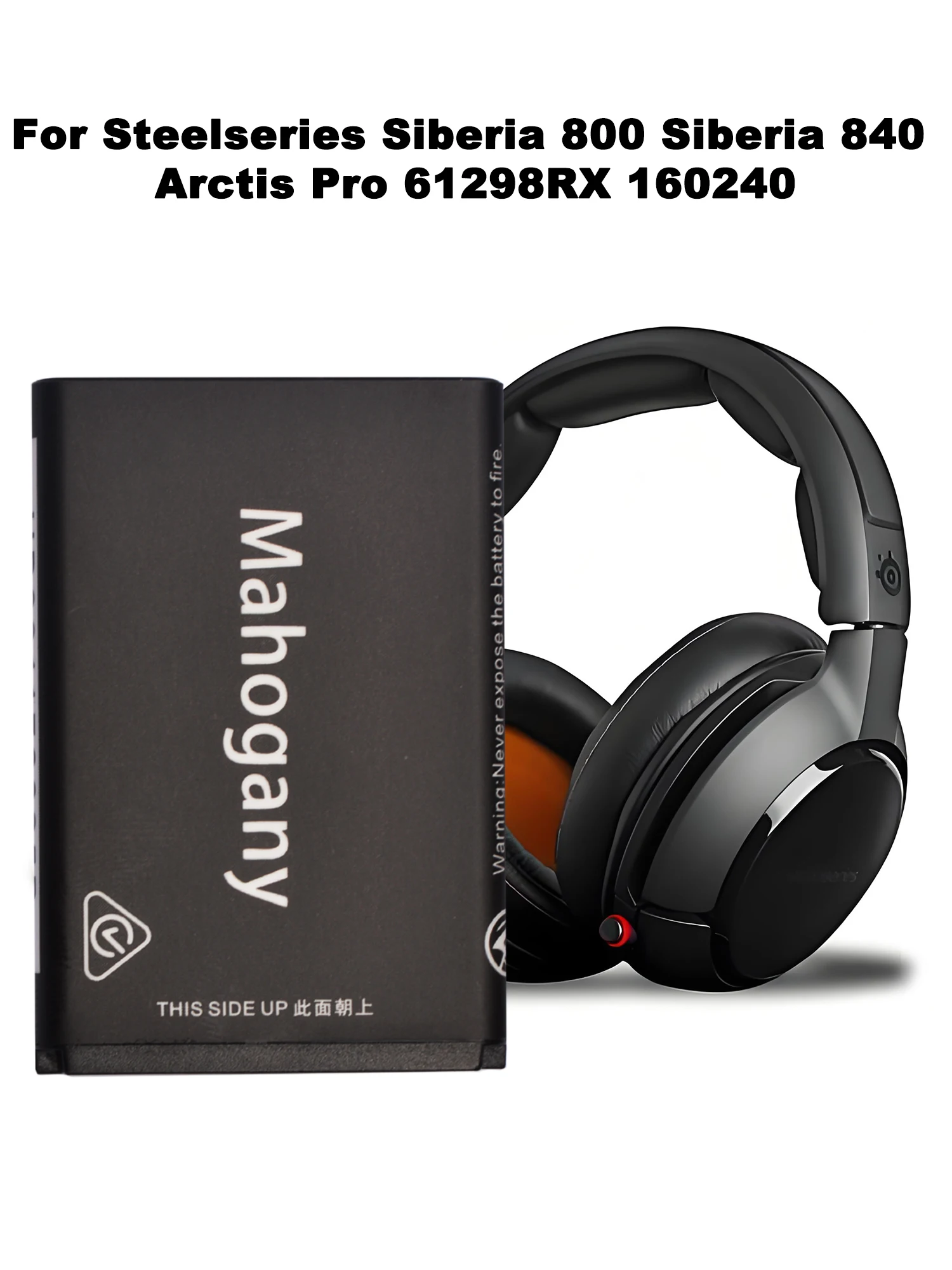 3.7V Replacement Battery For Steelseries Siberia 800 Siberia 840 Arctis Pro 61298RX Wireless Game Headset Headphones 160240