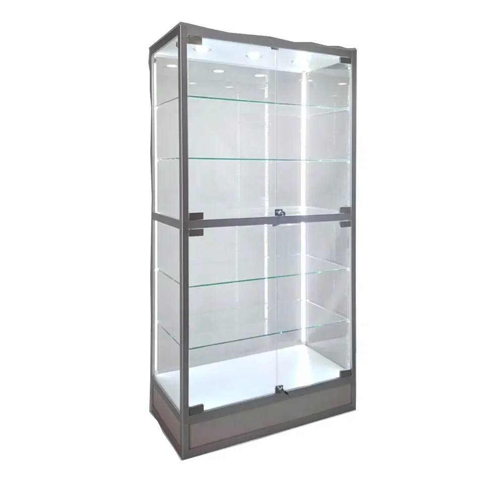 Custom.Jewelry Cases Kiosk Jewelry Display Cabinet Jewelry Display Showcase With Mirror Backing