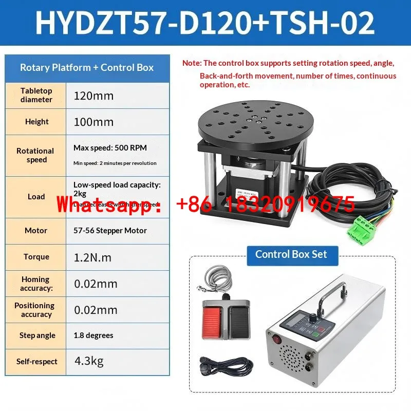 Cyclmotion CNC HYDZT57 Small Rotary Inspection Platform with Electric R-axis Laser Marking