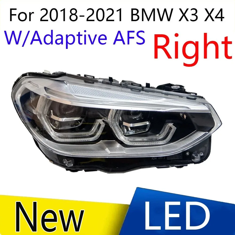 

For 2018-2021 Bmw X3 X4 G01 G02 G08 Led Adaptive Headlight Right New 12V Auto Daytime Running Lights Projector Headlamp Assembly