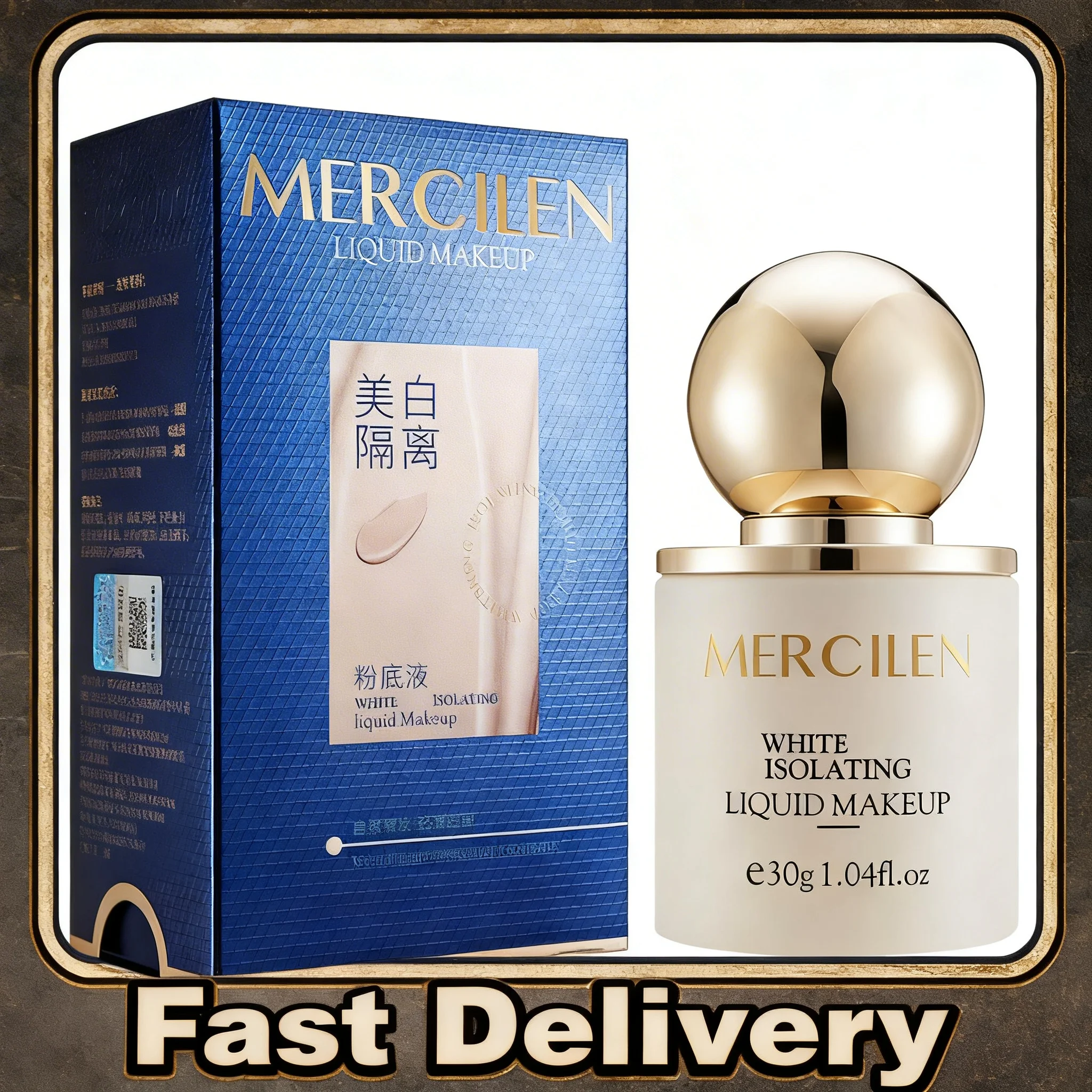 30G 1/2PCS Mercilen Waterproof Liquid Foundation BB Cream Matte Base Primer Moisturizing Concealer Isolation Contour Face Makeup