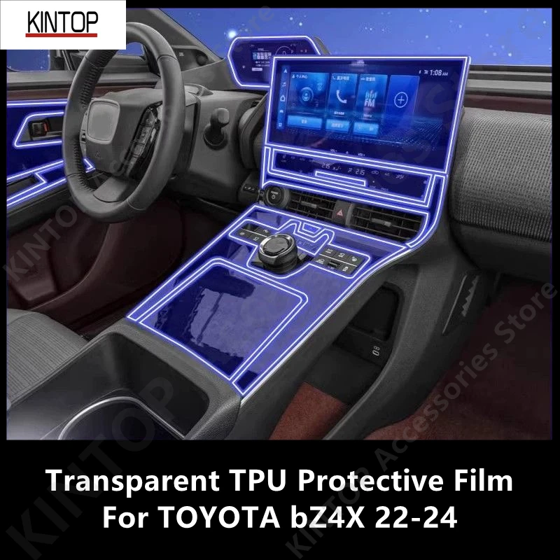 

For TOYOTA bZ4X 22-24 Car Interior Center Console Transparent TPU Protective Film Anti-scratch Repair Film Accessories Refit