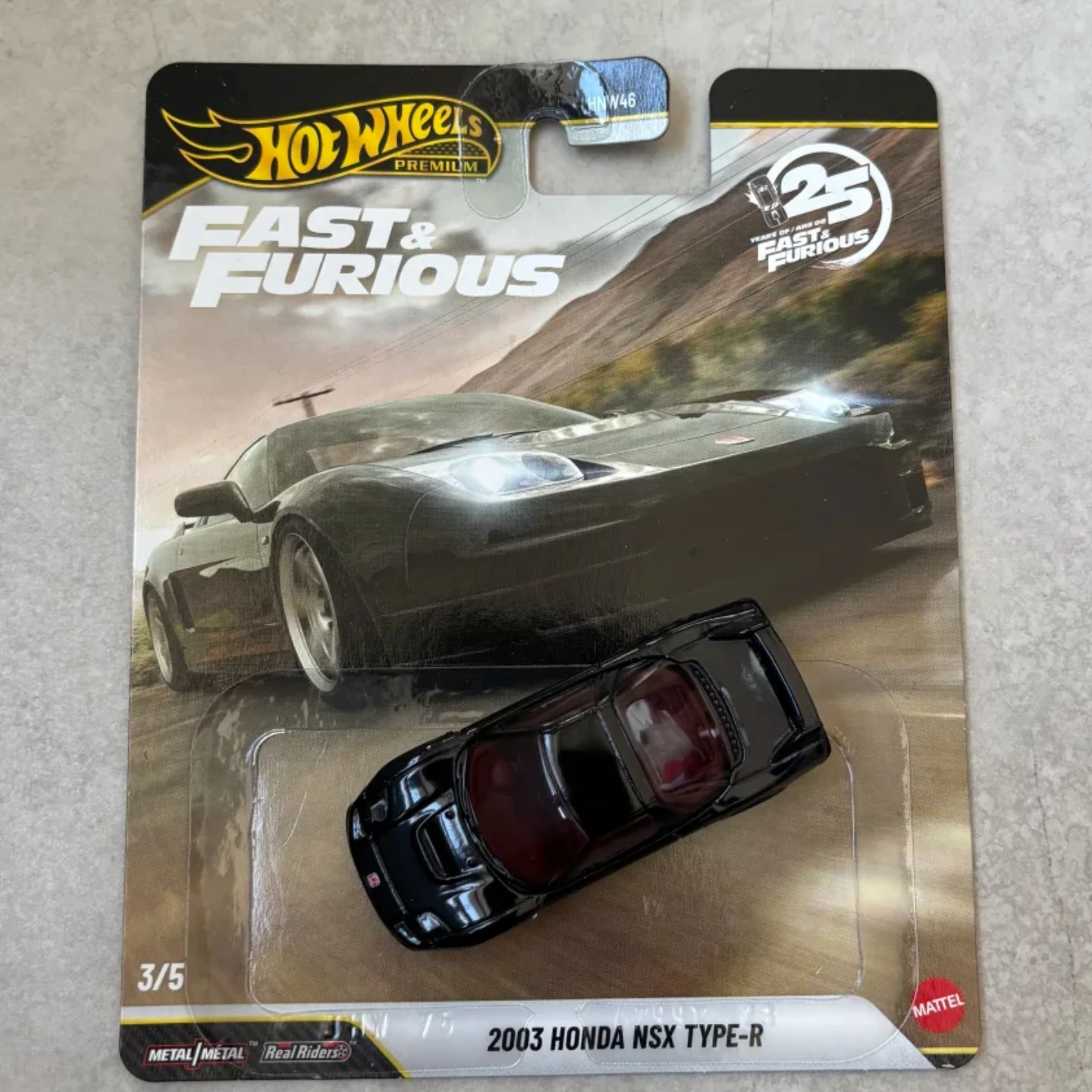 Hot Wheels Gold Label Fast & Furious 2003 Honda NSX TYPE-R Diecast 1:64 Metal Base Rubber Tires Collectible Toy Holiday Gift