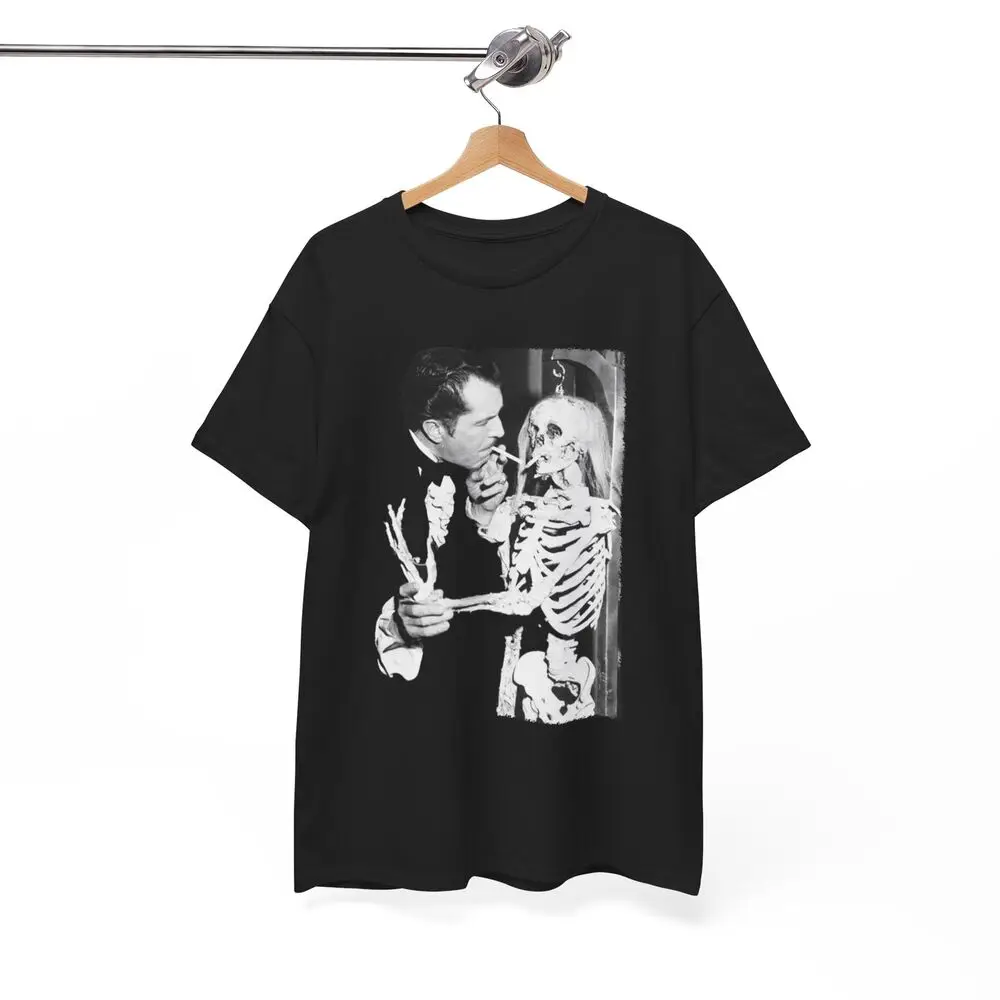 Vincent Price Skeleton Vintage Horror Movie T-Shirt, Gothic Creepy Unisex Tee