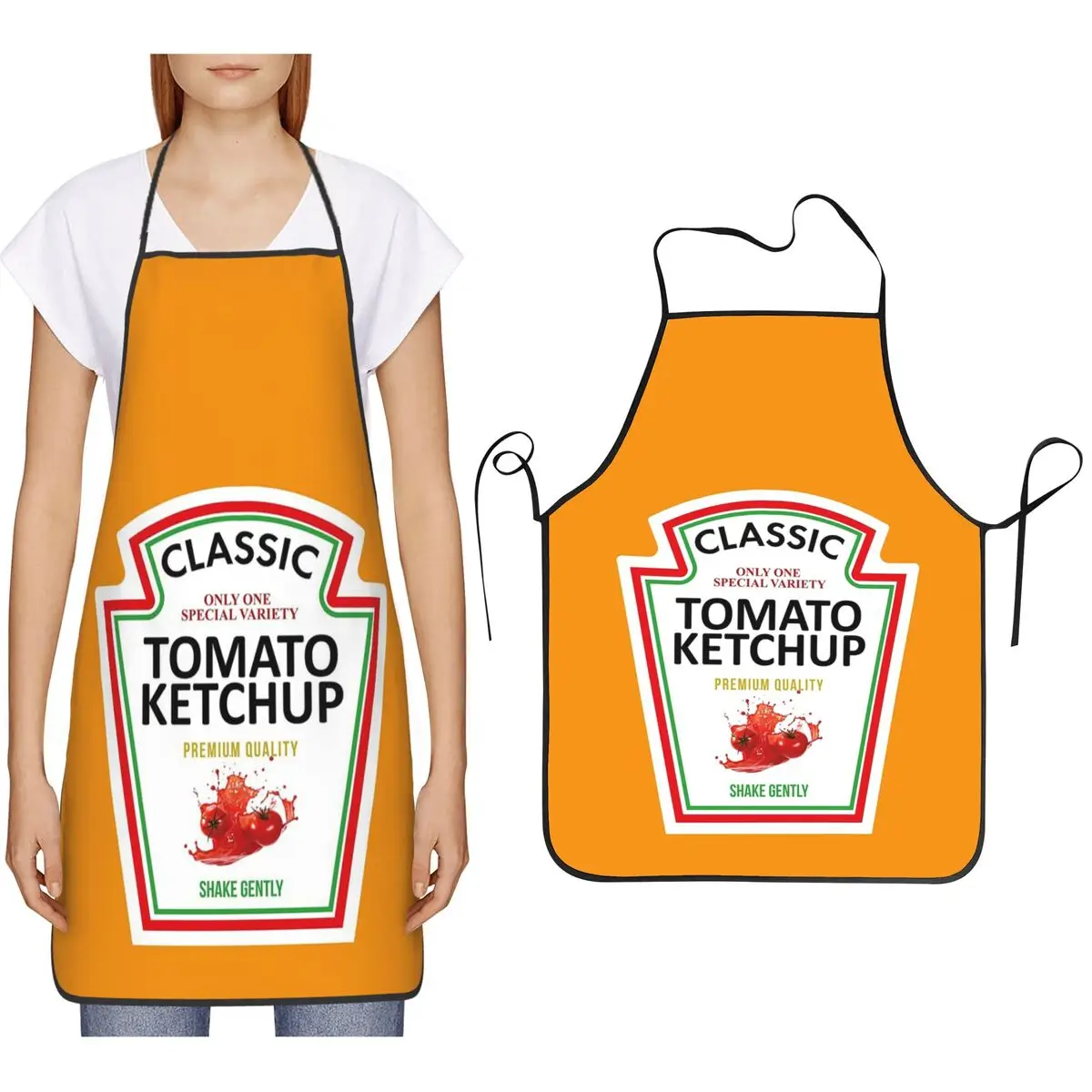 Tomato Tomato Ketchup Sauce Condiment Shaped Aprons Chef Cooking Cuisine Tablier Bib Kitchen Cleaning Pinafore for Women Men Painting - Aliexpress Deal