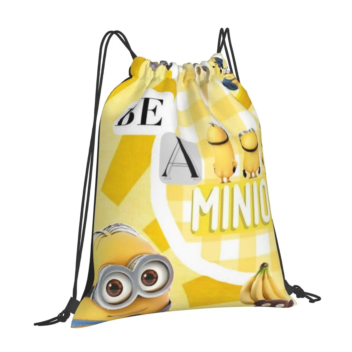 Minions Sports Drawstring Backpack Sport Fitness Travel Outdoor Sackpack Women And Men Large Capacity Gym Swim Beach Bags