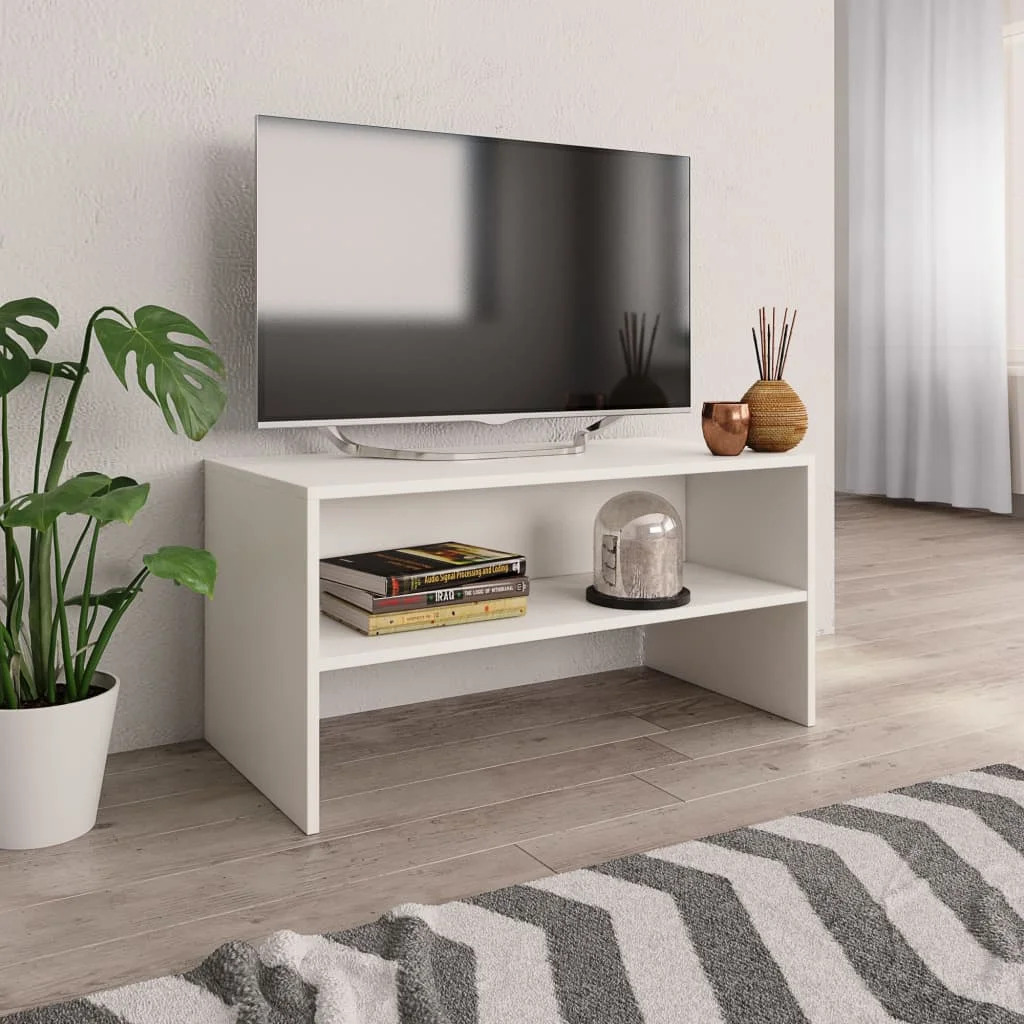 TV-Schrank Wei? 80x40x40cm Holzwerkstoff