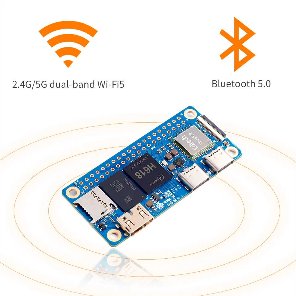 لوحة تطوير برتقالية Pi صفر ، 2 وات ، 4 جيجابايت