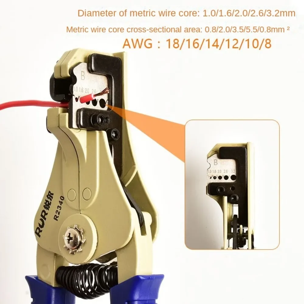 يده سلك متجرد سريعة الأسلاك النحاسية تجريد أداة Decrustation ذو طيات قابل للتعديل سلك كهربائي كابل قشر كهربائي قطع