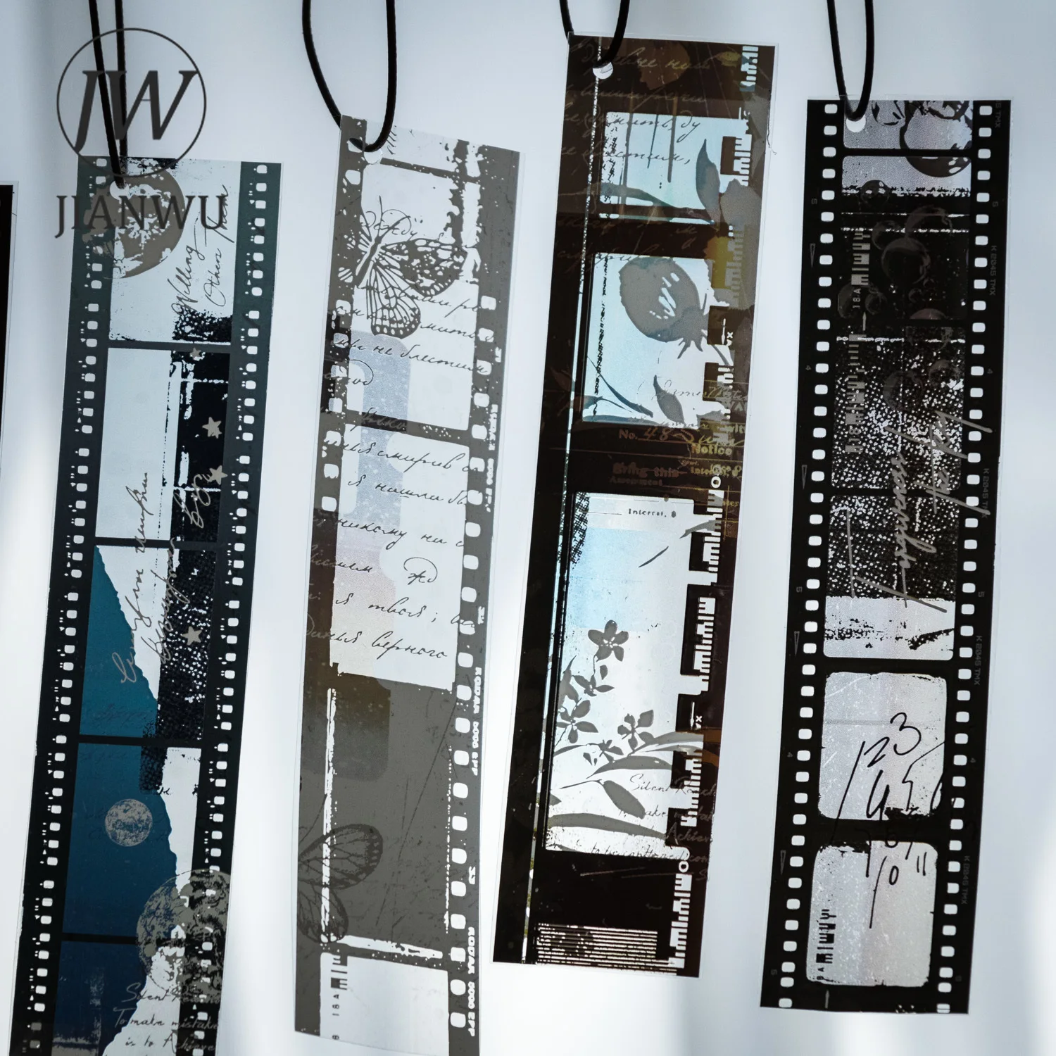 

JIANWU 30mm*200cm Frame of Light and Shadow Series Vintage Film Landscape Material Collage PET Tape Creative Journal Stationery
