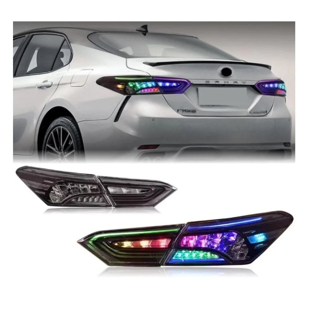 

Camry RGB 2018-2023 Car LED Tail Light Auto Fog DRL Brake Turn Signal Lamp Plug And Play Automotive Accessories For Toyota